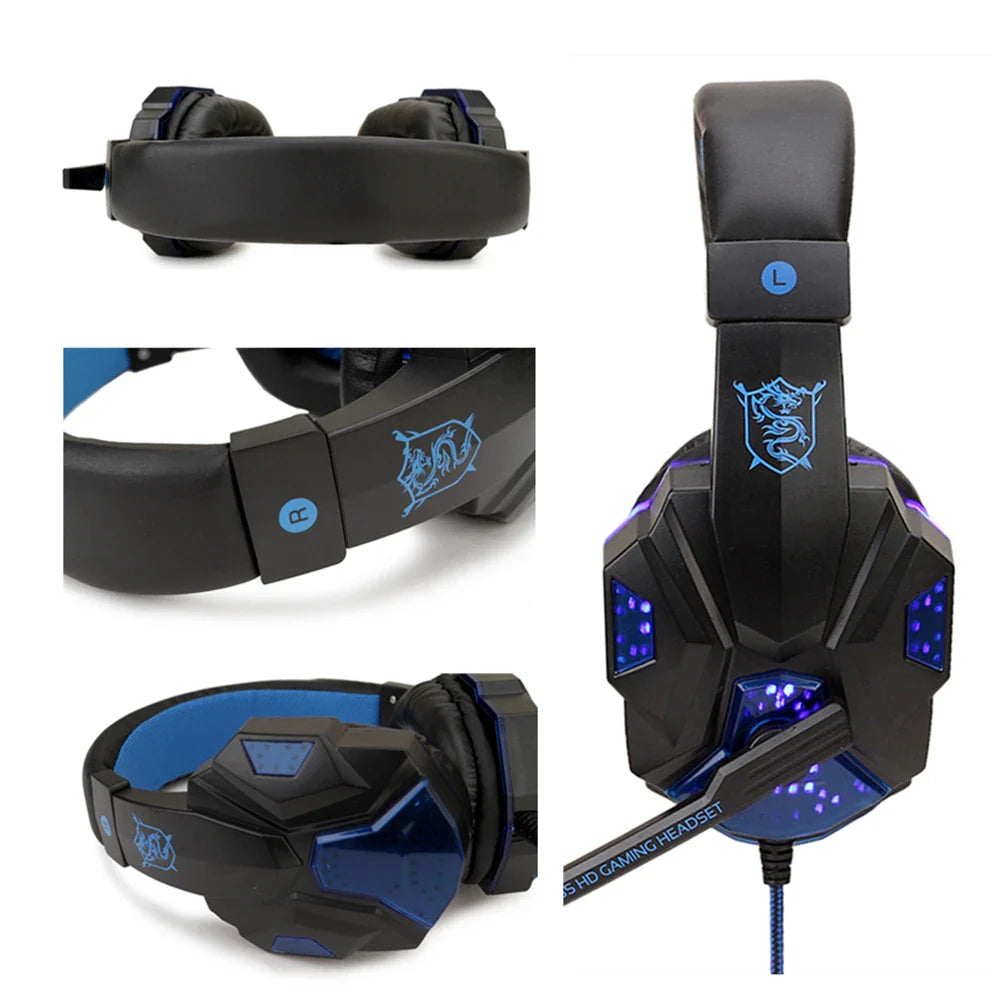 LED Gaming Headset with Microphone