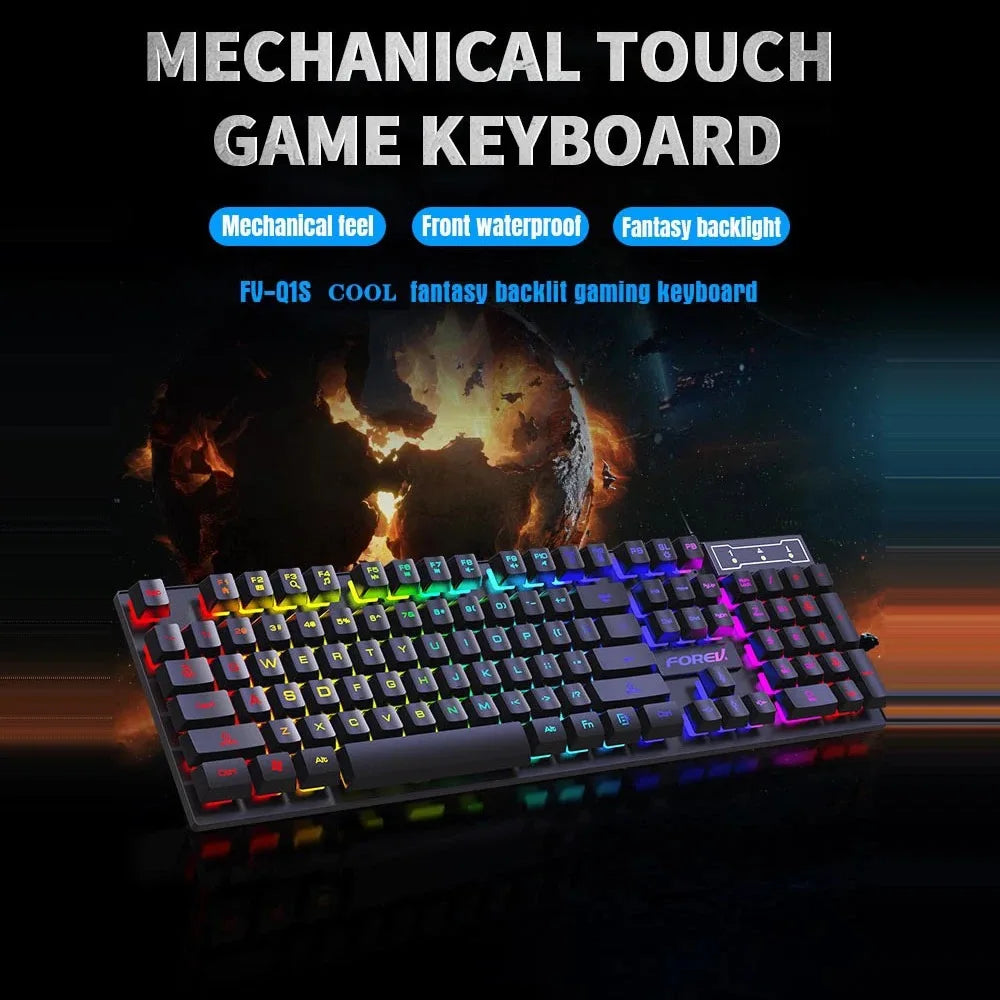 Keyboard & Mouse Set – Wired, Waterproof