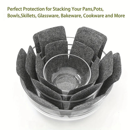3 Pcs - Pot Pan Felt Protectors Set