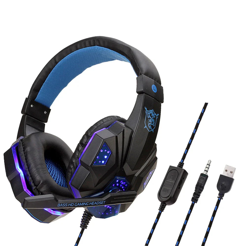LED Gaming Headset with Microphone