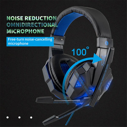 LED Gaming Headset with Microphone