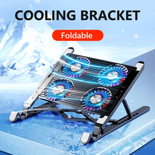 Foldable Laptop Cooling Pad with Fans