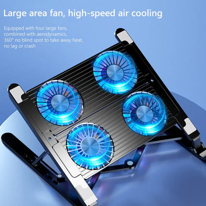 Foldable Laptop Cooling Pad with Fans