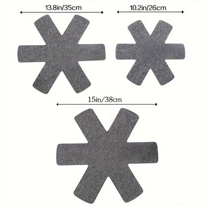 3 Pcs - Pot Pan Felt Protectors Set